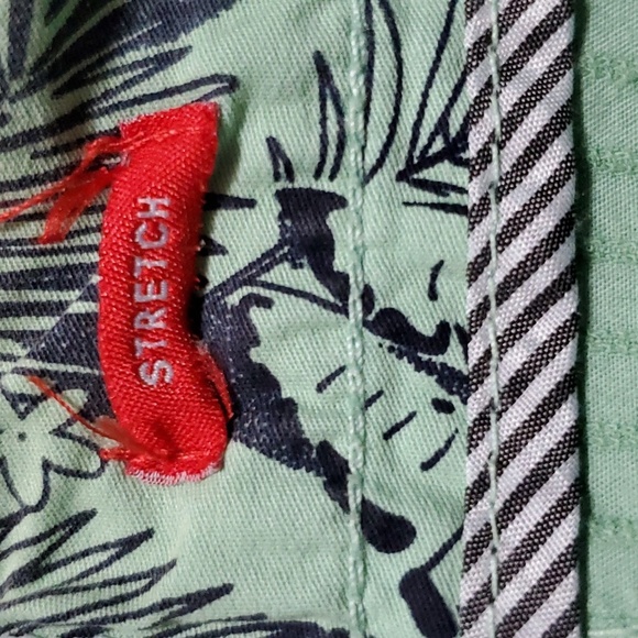 Ditch plains by Ricky Singh mint green cotton belted flat front shorts nwt - Picture 5 of 7